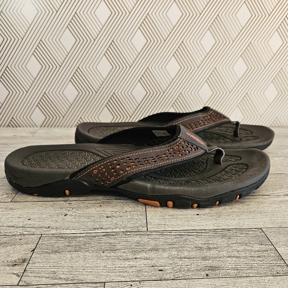 HOBIBEAR Mens Ramble Lite Flip Flop Thong Sandals Size 12US 46 EU